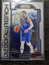 2021 Panini Prizm Global Reach Luka Doncic Green Prizm #4 card
