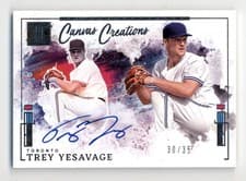 2025 Panini Impeccable Canvas Creations Signatures Trey Yesavage #24 card