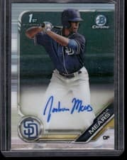 Joshua Mears 2019 Bowman Draft Chrome Picks Autograph card