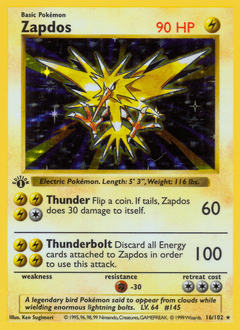 Zapdos Base card