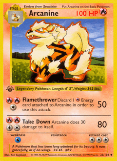 1999 Base Arcanine #23