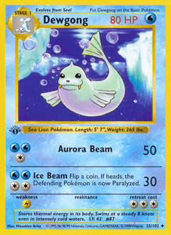 1999 Base Dewgong #25