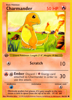 1999 Base Charmander #46