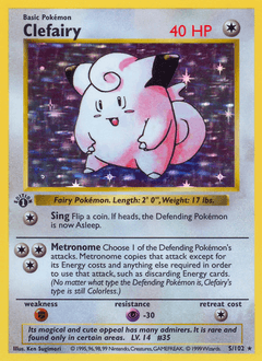 1999 Base Clefairy #5