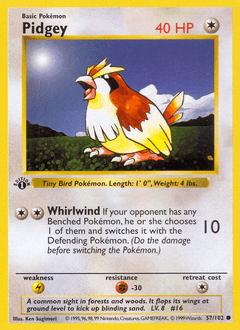 1999 Base Pidgey #57