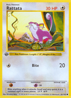 Rattata Base card