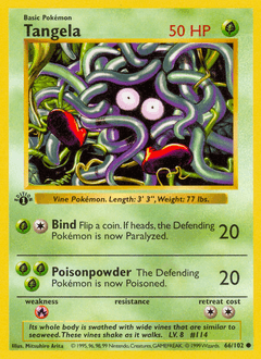 1999 Base Tangela #66