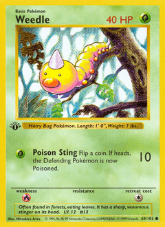 1999 Base Weedle #69