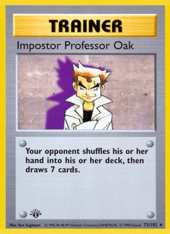 1999 Base Impostor Professor Oak #73