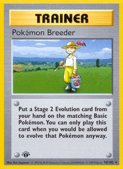 1999 Base Pokémon Breeder #76