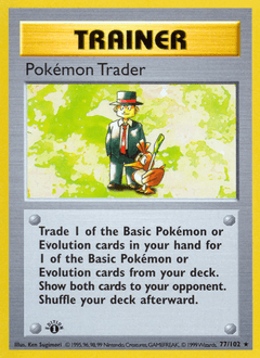 1999 Base Pokémon Trader #77