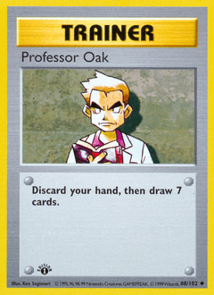 1999 Base Professor Oak #88