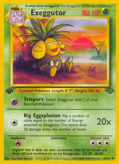 Exeggutor Jungle card