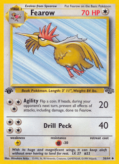 Fearow Jungle card
