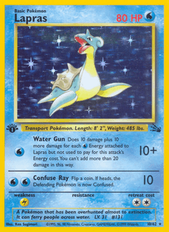 Lapras Fossil card
