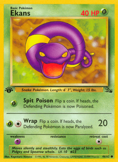 Ekans Fossil card