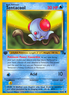 Tentacool Fossil card