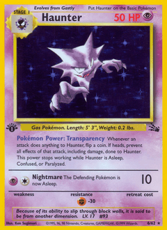 Haunter Fossil card
