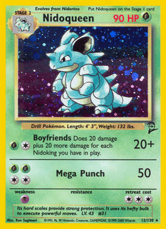 Nidoqueen Base Set 2 card