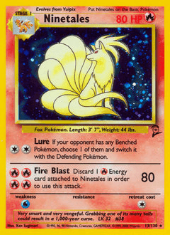 2000 Base Set 2 Ninetales #13