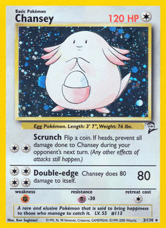 Chansey Base Set 2 card