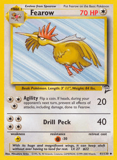 2000 Base Set 2 Fearow #41