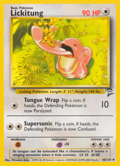 Lickitung Base Set 2 card