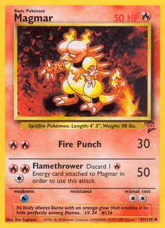 2000 Base Set 2 Magmar #51