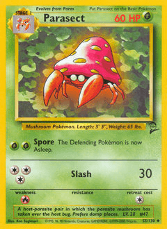 2000 Base Set 2 Parasect #55
