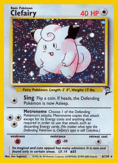 Clefairy Base Set 2 card