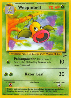 2000 Base Set 2 Weepinbell #64