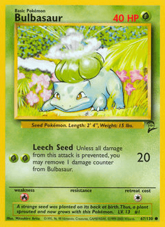 2000 Base Set 2 Bulbasaur #67