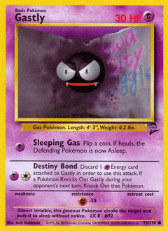 2000 Base Set 2 Gastly #75