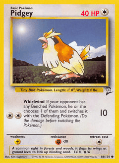 Pidgey Base Set 2 card
