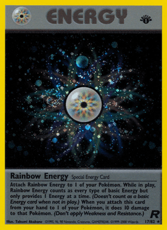 Rainbow Energy Team Rocket card