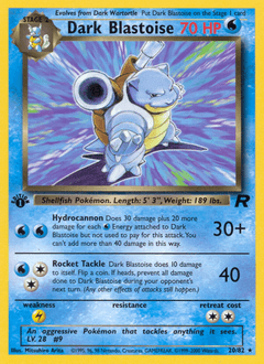 Dark Blastoise Team Rocket card