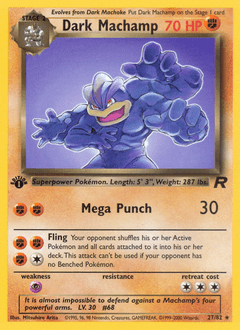 2000 Team Rocket Dark Machamp #27