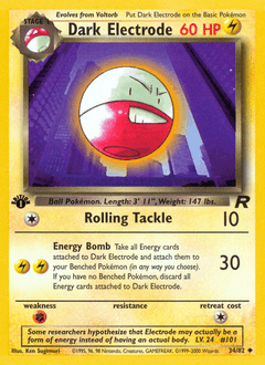 2000 Team Rocket Dark Electrode #34