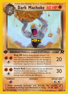 2000 Team Rocket Dark Machoke #40