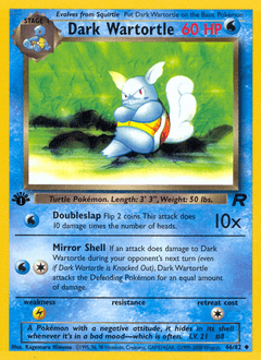 2000 Team Rocket Dark Wartortle #46