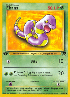 2000 Team Rocket Ekans #56