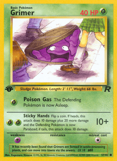 Grimer Team Rocket card