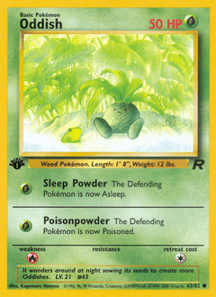 2000 Team Rocket Oddish #63