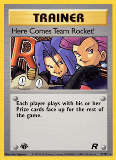 Here Comes Team Rocket! Team Rocket card