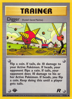 2000 Team Rocket Digger #75
