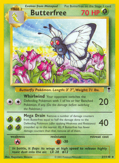 Butterfree Legendary Collection card