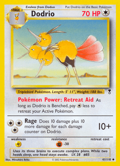 Dodrio Legendary Collection card