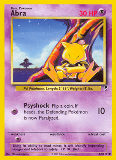 Abra Legendary Collection card