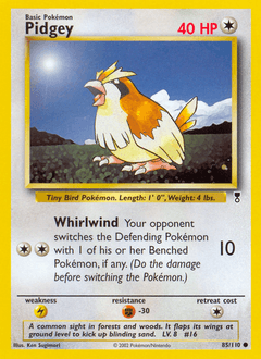 Pidgey Legendary Collection card
