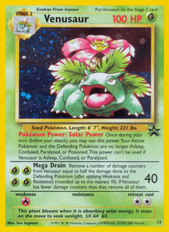 Venusaur Wizards Black Star Promos card